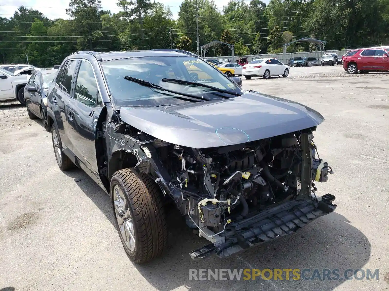 1 Photograph of a damaged car JTMC1RFV8KD014189 TOYOTA RAV4 2019