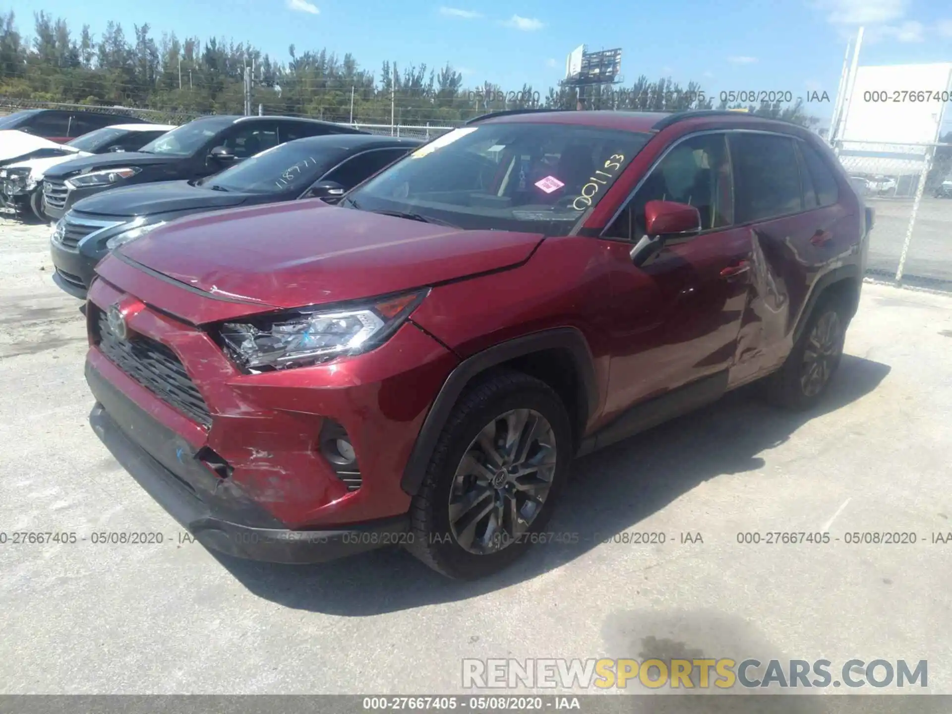 2 Photograph of a damaged car JTMC1RFV8KJ001153 TOYOTA RAV4 2019