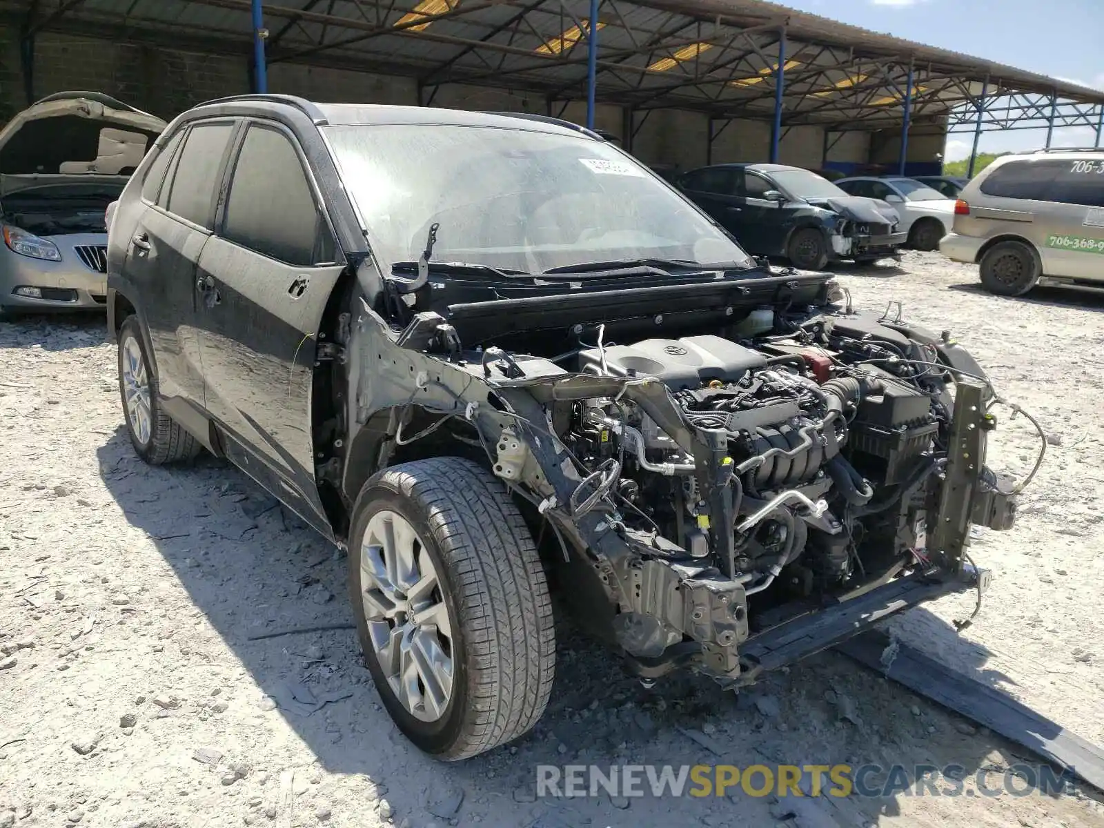 1 Photograph of a damaged car JTMC1RFV9KD021667 TOYOTA RAV4 2019