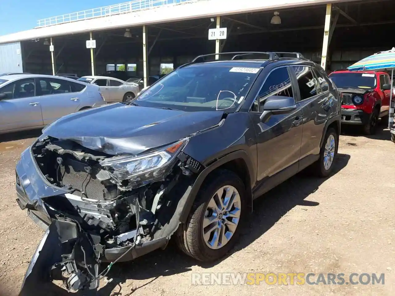 2 Photograph of a damaged car JTMC1RFVXKD028336 TOYOTA RAV4 2019