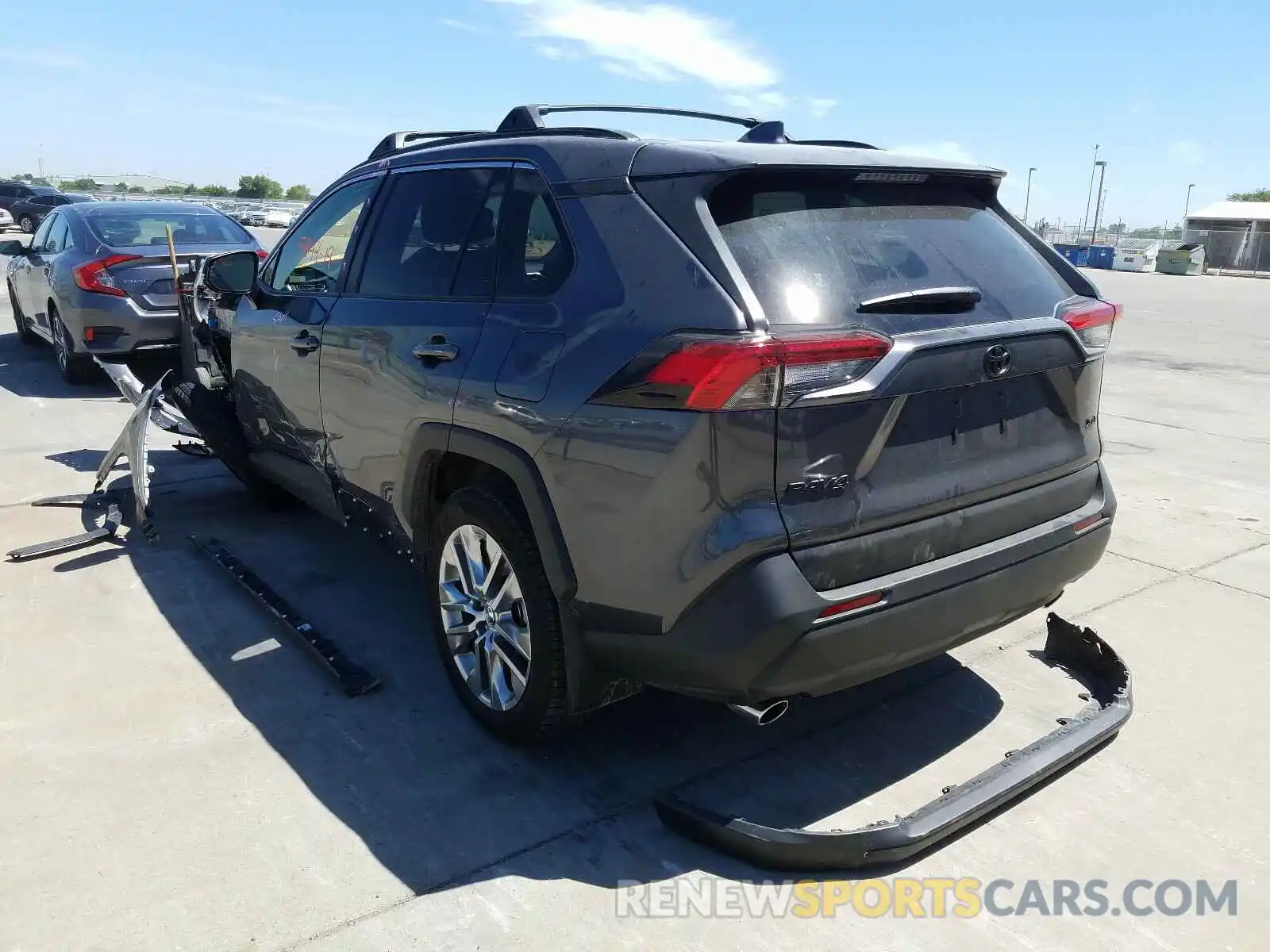 3 Photograph of a damaged car JTMC1RFVXKD040745 TOYOTA RAV4 2019