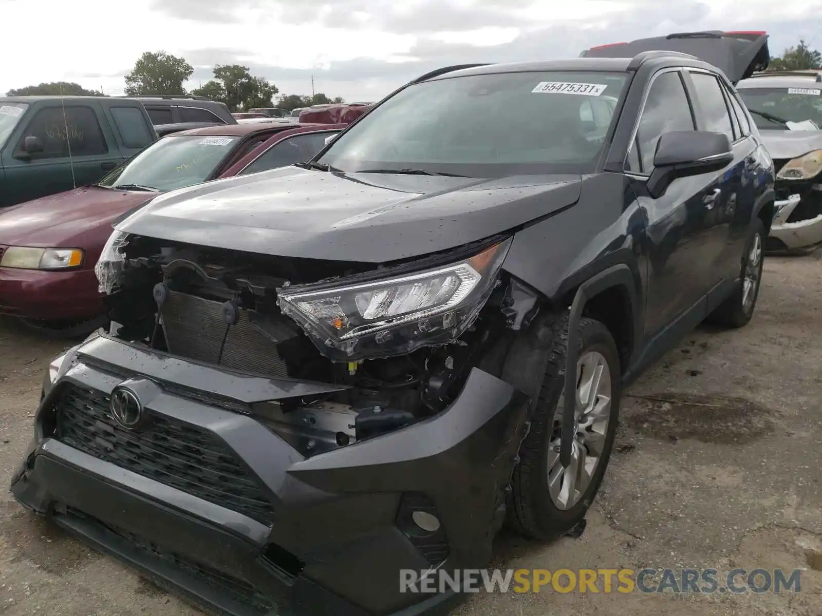 2 Photograph of a damaged car JTMC1RFVXKD514984 TOYOTA RAV4 2019