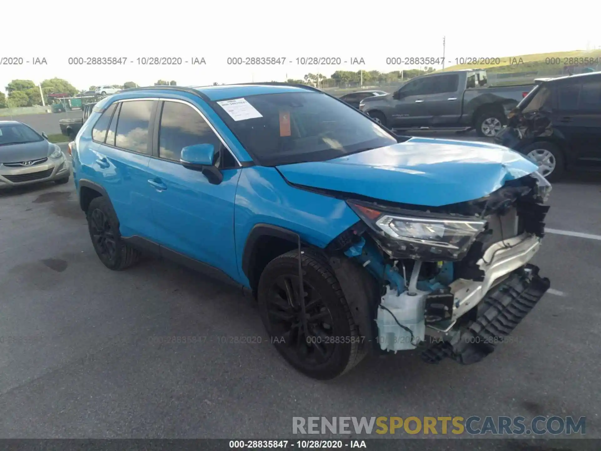 1 Photograph of a damaged car JTMC1RFVXKD516525 TOYOTA RAV4 2019