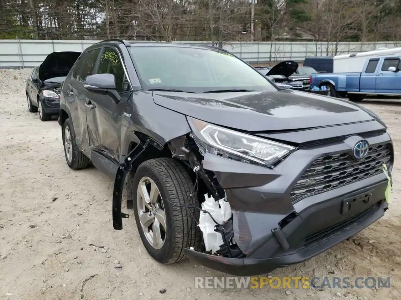 1 Photograph of a damaged car JTMDWRFV0KD004875 TOYOTA RAV4 2019