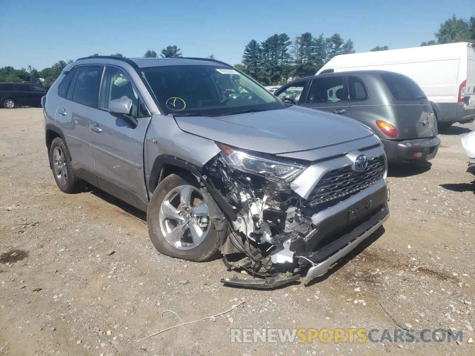 1 Photograph of a damaged car JTMDWRFV0KD006447 TOYOTA RAV4 2019