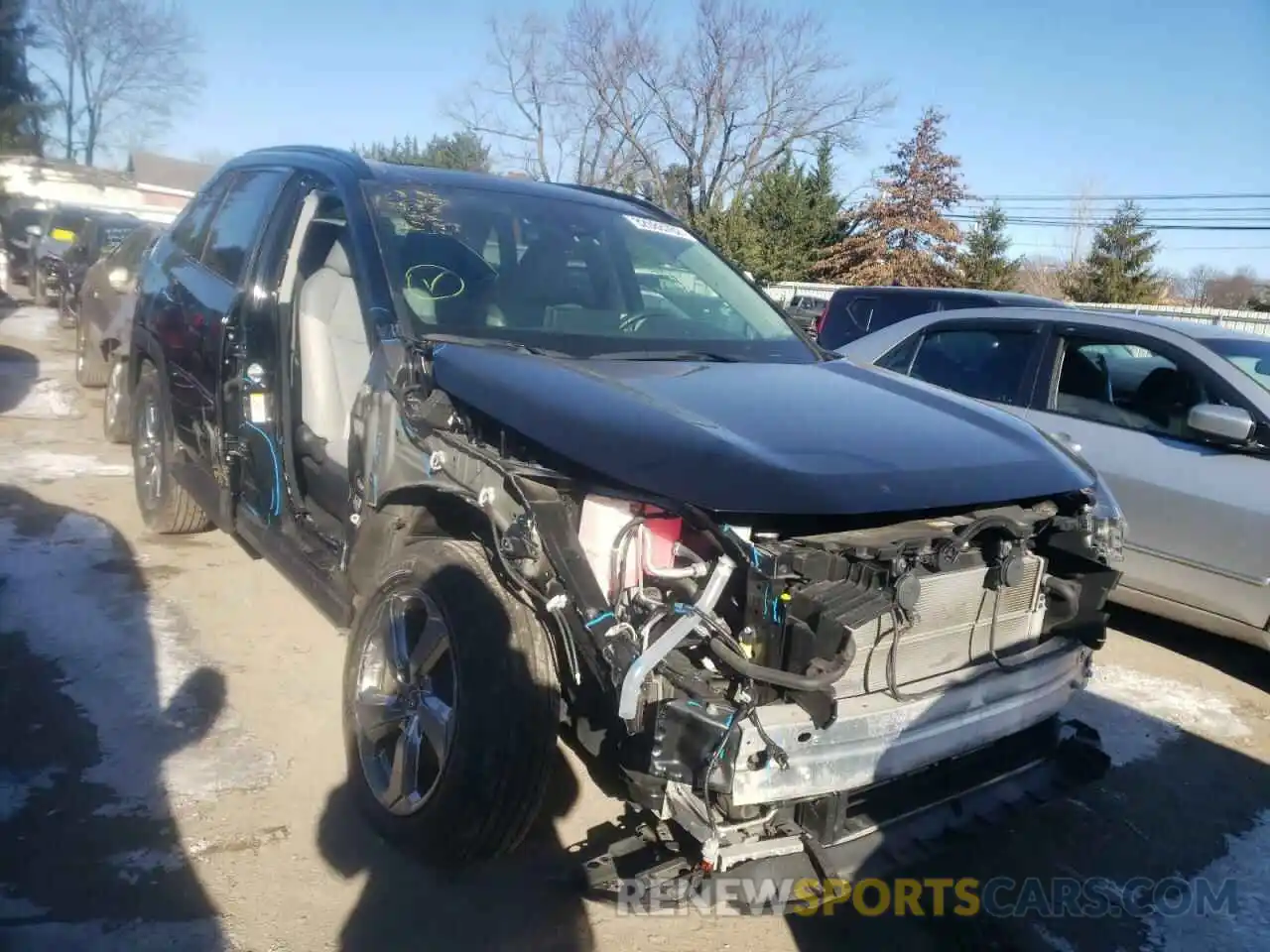 1 Photograph of a damaged car JTMDWRFV0KD503482 TOYOTA RAV4 2019