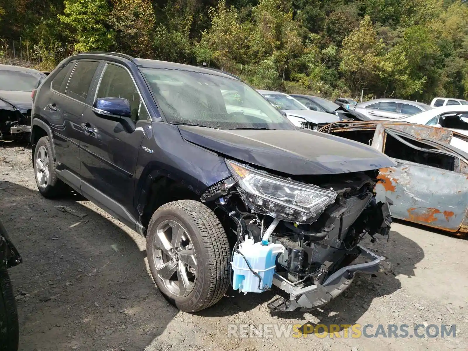 1 Photograph of a damaged car JTMDWRFV1KD029784 TOYOTA RAV4 2019