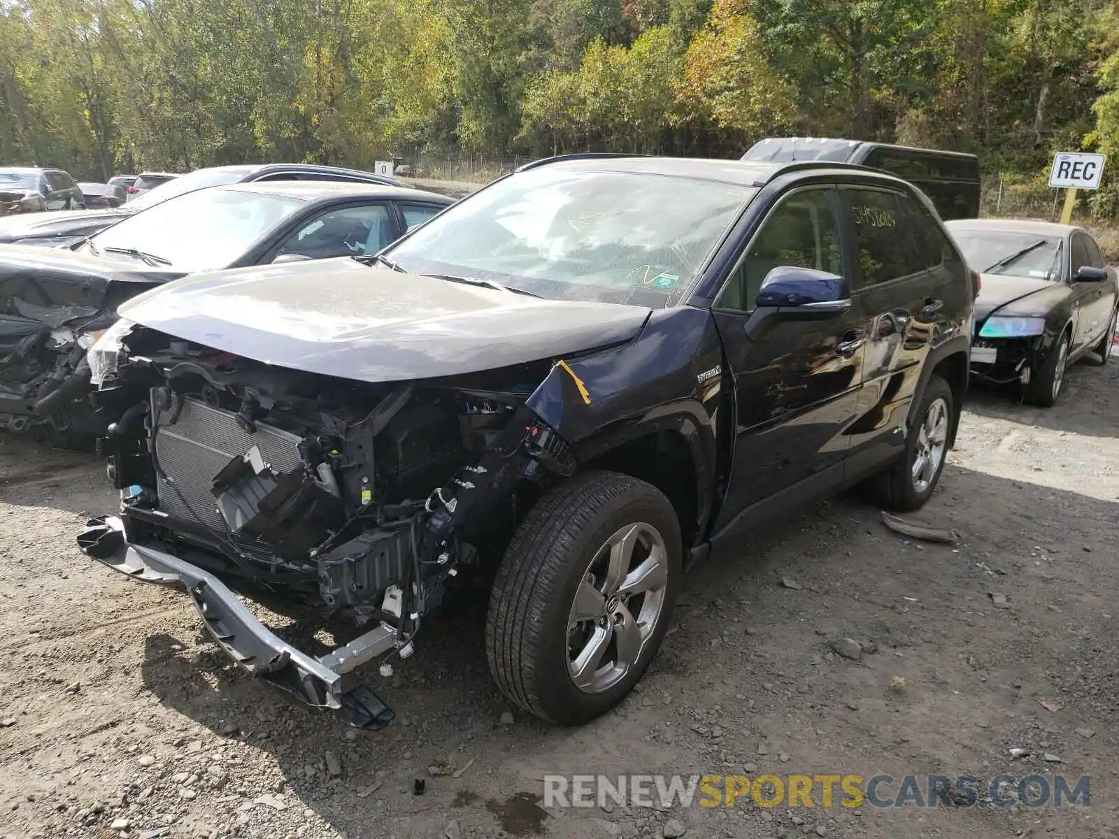 2 Photograph of a damaged car JTMDWRFV1KD029784 TOYOTA RAV4 2019