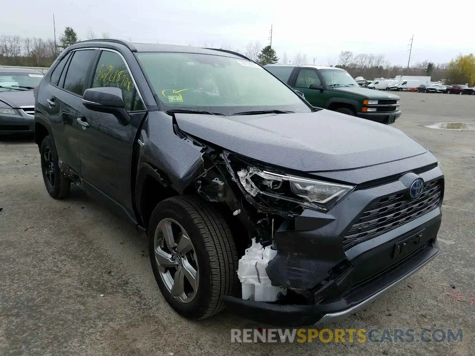 1 Photograph of a damaged car JTMDWRFV1KD032183 TOYOTA RAV4 2019