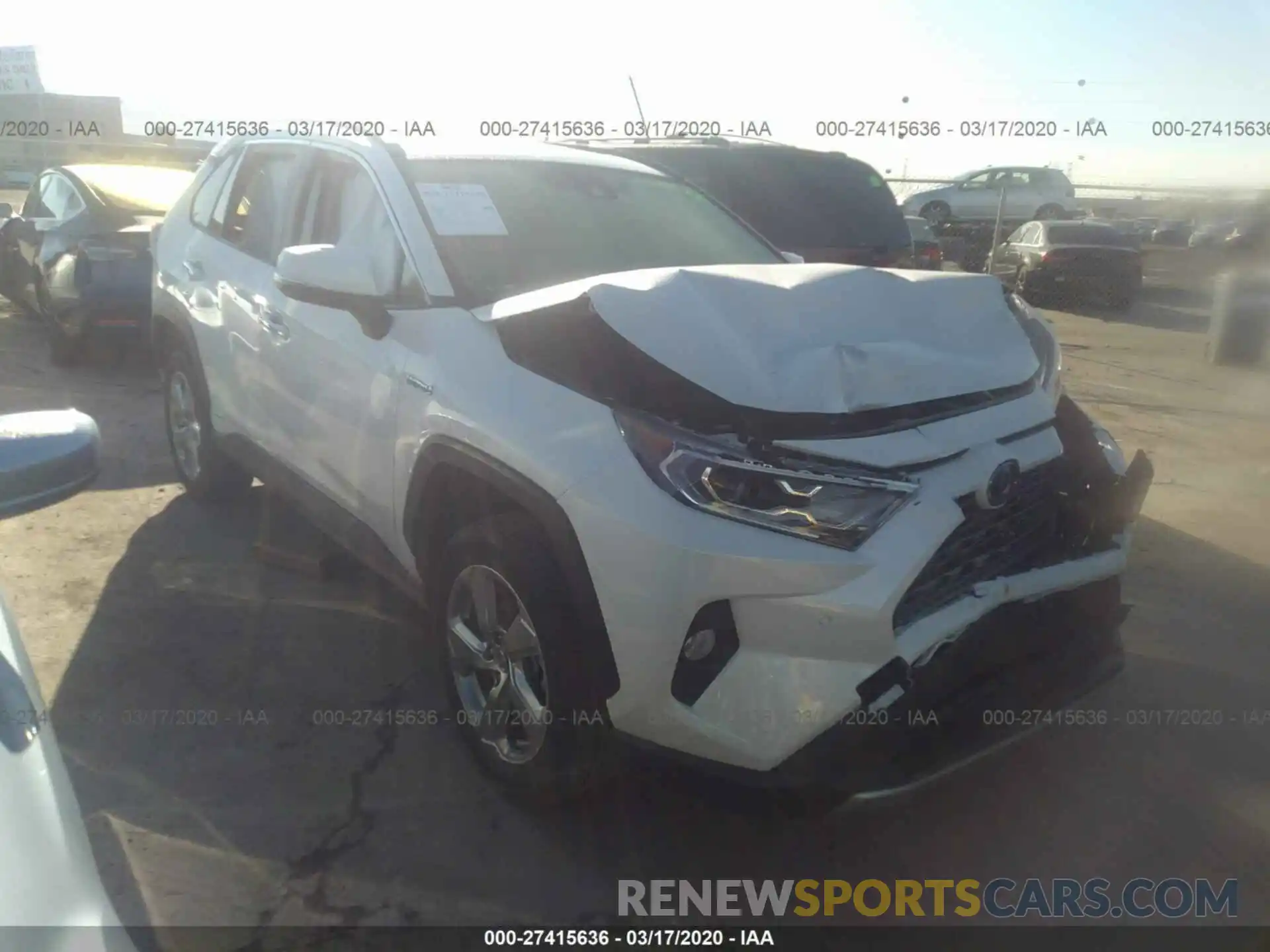 1 Photograph of a damaged car JTMDWRFV2KD012458 TOYOTA RAV4 2019