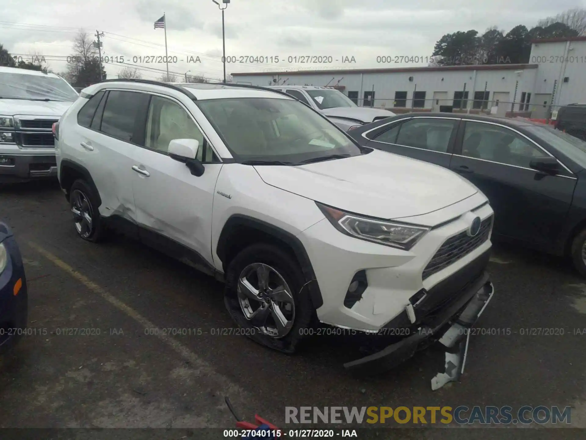 1 Photograph of a damaged car JTMDWRFV2KD041099 TOYOTA RAV4 2019