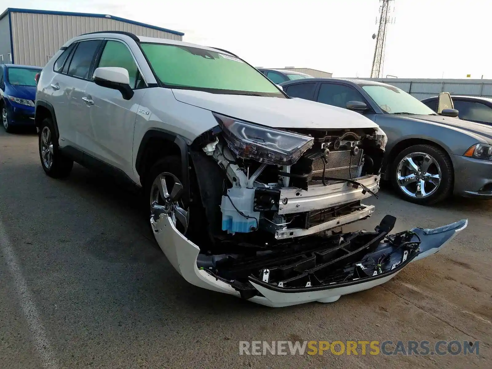 1 Photograph of a damaged car JTMDWRFV2KD500146 TOYOTA RAV4 2019