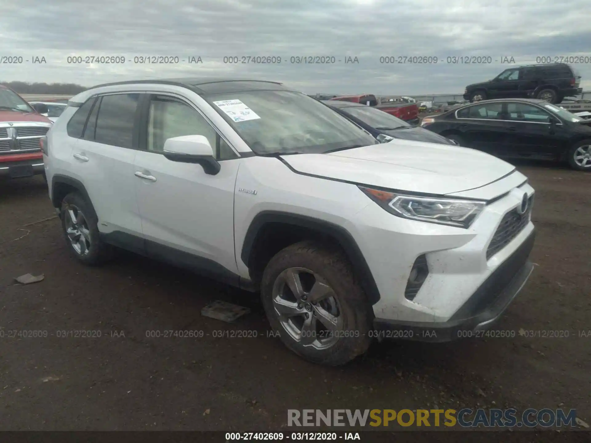 1 Photograph of a damaged car JTMDWRFV2KD508277 TOYOTA RAV4 2019