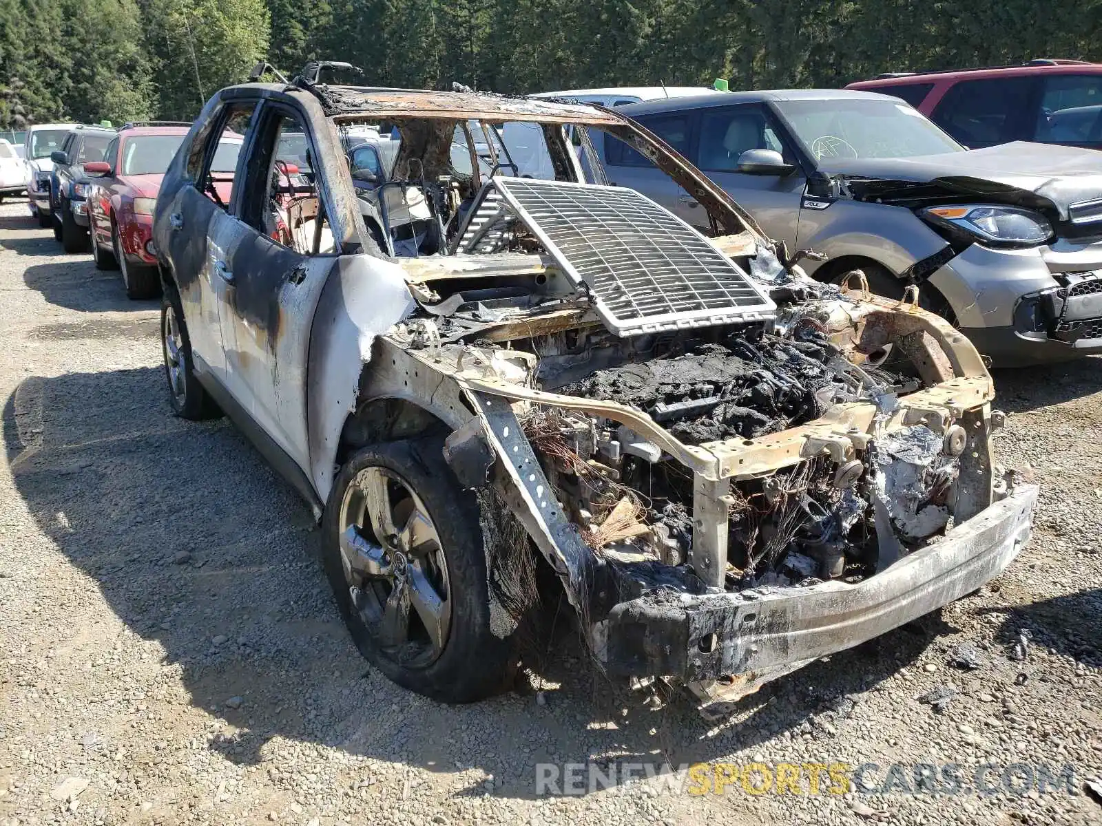 1 Photograph of a damaged car JTMDWRFV2KD516069 TOYOTA RAV4 2019