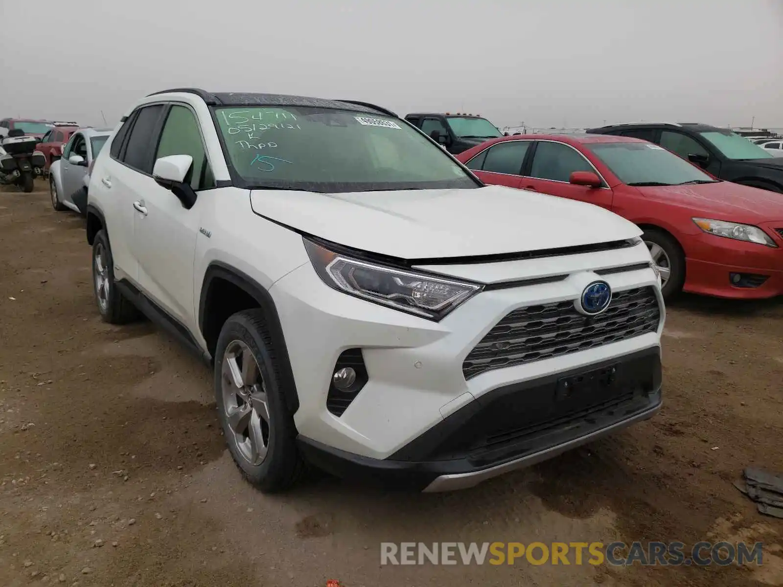 1 Photograph of a damaged car JTMDWRFV2KD518436 TOYOTA RAV4 2019