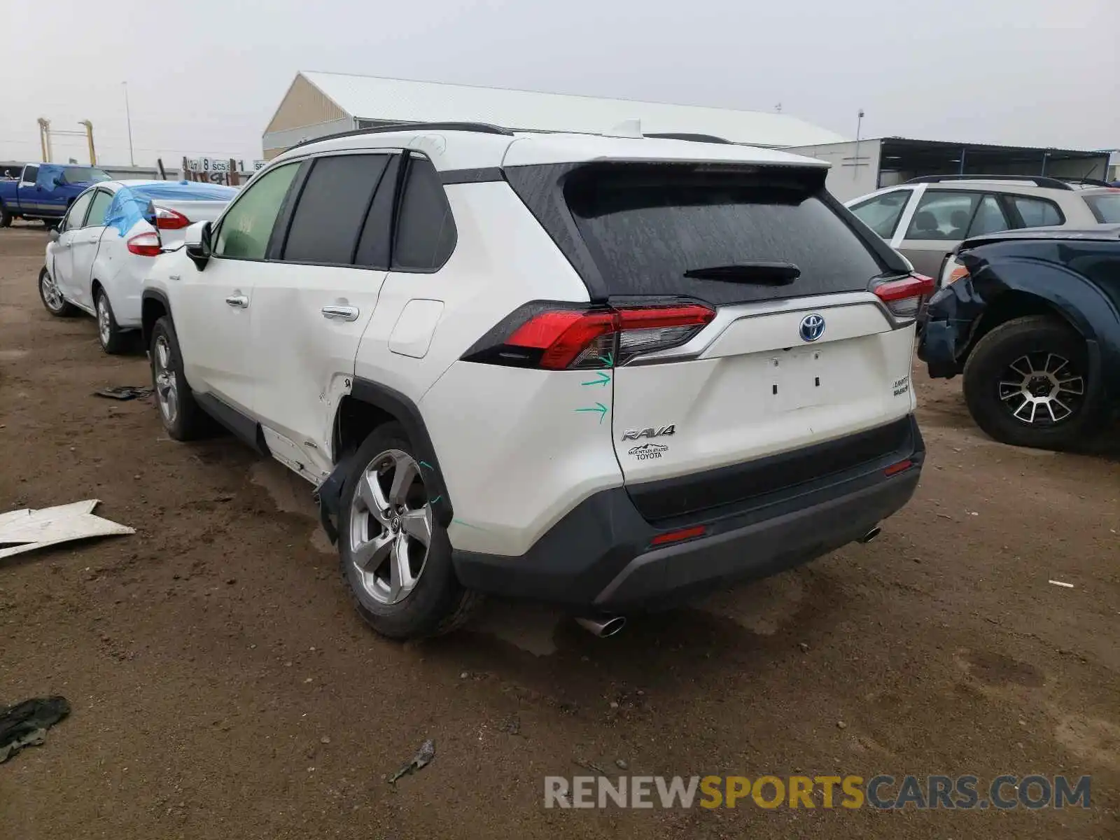 3 Фотография поврежденного автомобиля JTMDWRFV2KD518436 TOYOTA RAV4 2019