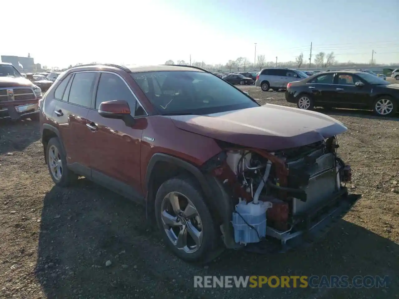 1 Photograph of a damaged car JTMDWRFV3KD031407 TOYOTA RAV4 2019