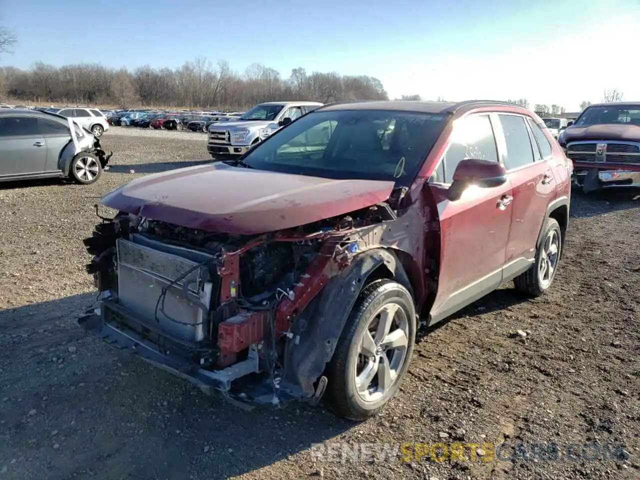 2 Фотография поврежденного автомобиля JTMDWRFV3KD031407 TOYOTA RAV4 2019