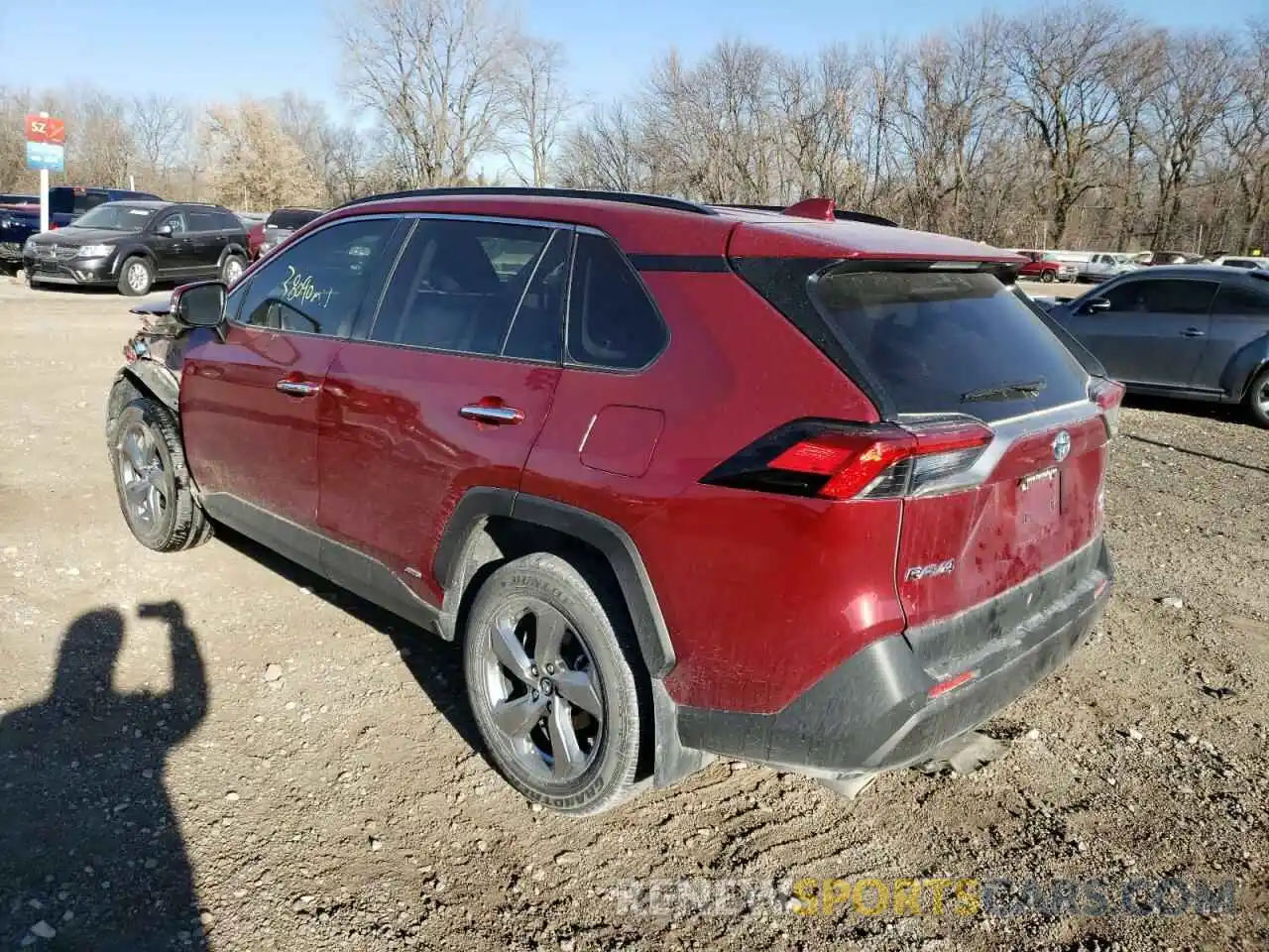 3 Фотография поврежденного автомобиля JTMDWRFV3KD031407 TOYOTA RAV4 2019