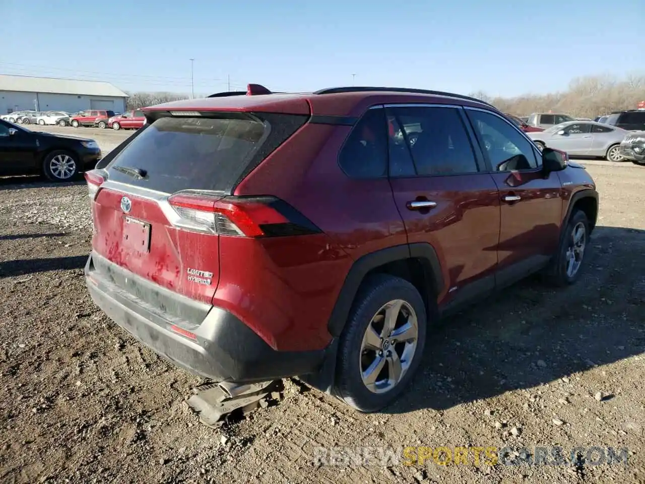 4 Фотография поврежденного автомобиля JTMDWRFV3KD031407 TOYOTA RAV4 2019