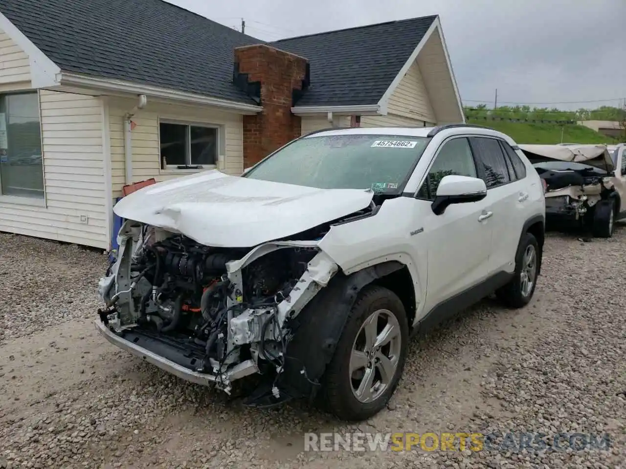 2 Photograph of a damaged car JTMDWRFV3KD513374 TOYOTA RAV4 2019