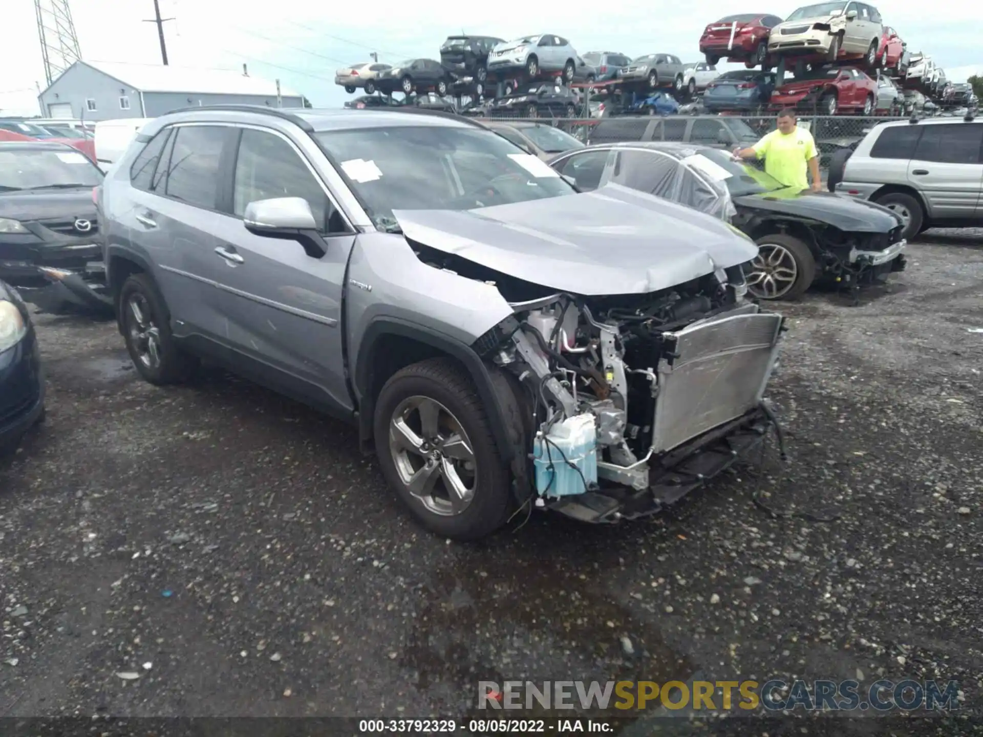 1 Photograph of a damaged car JTMDWRFV4KD006483 TOYOTA RAV4 2019