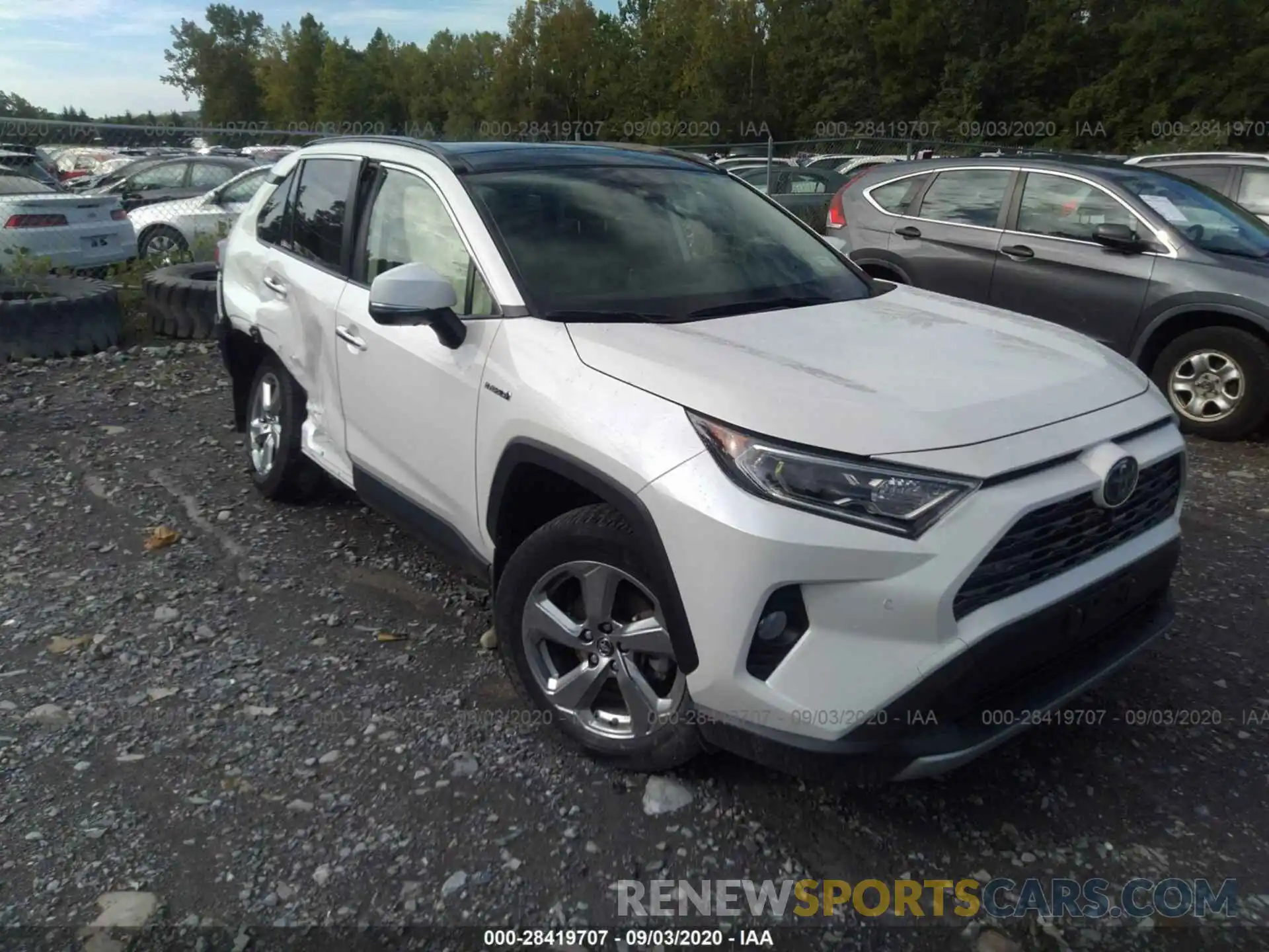 1 Photograph of a damaged car JTMDWRFV4KD512184 TOYOTA RAV4 2019