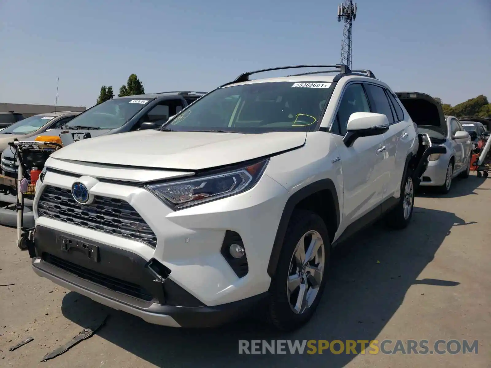 2 Фотография поврежденного автомобиля JTMDWRFV4KD514016 TOYOTA RAV4 2019