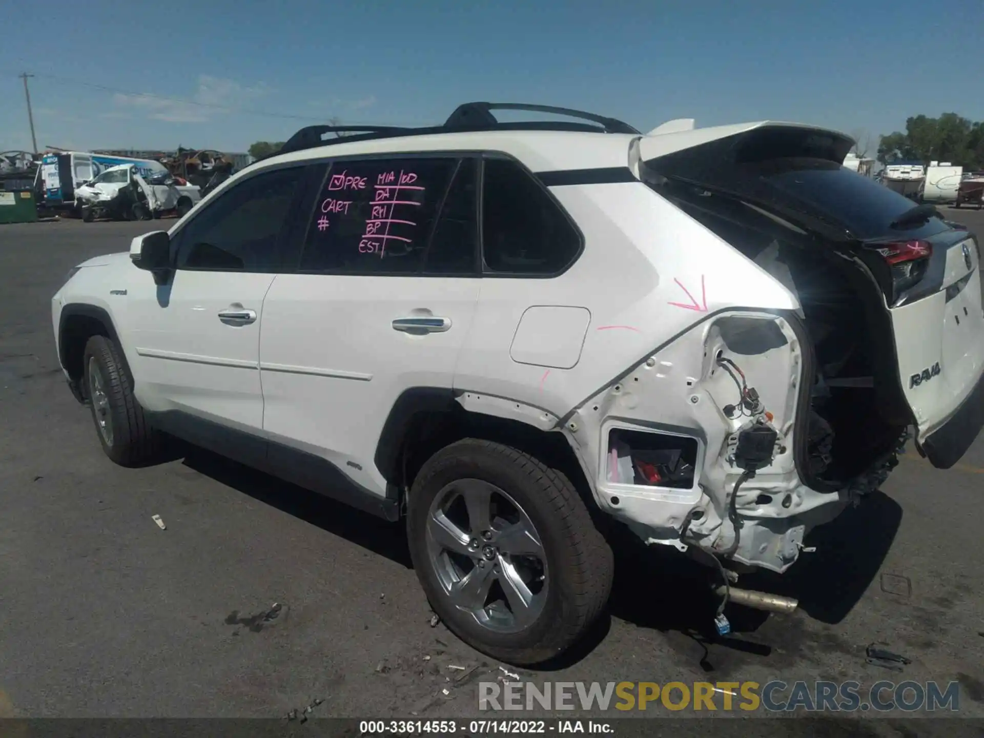 3 Фотография поврежденного автомобиля JTMDWRFV5KD009781 TOYOTA RAV4 2019