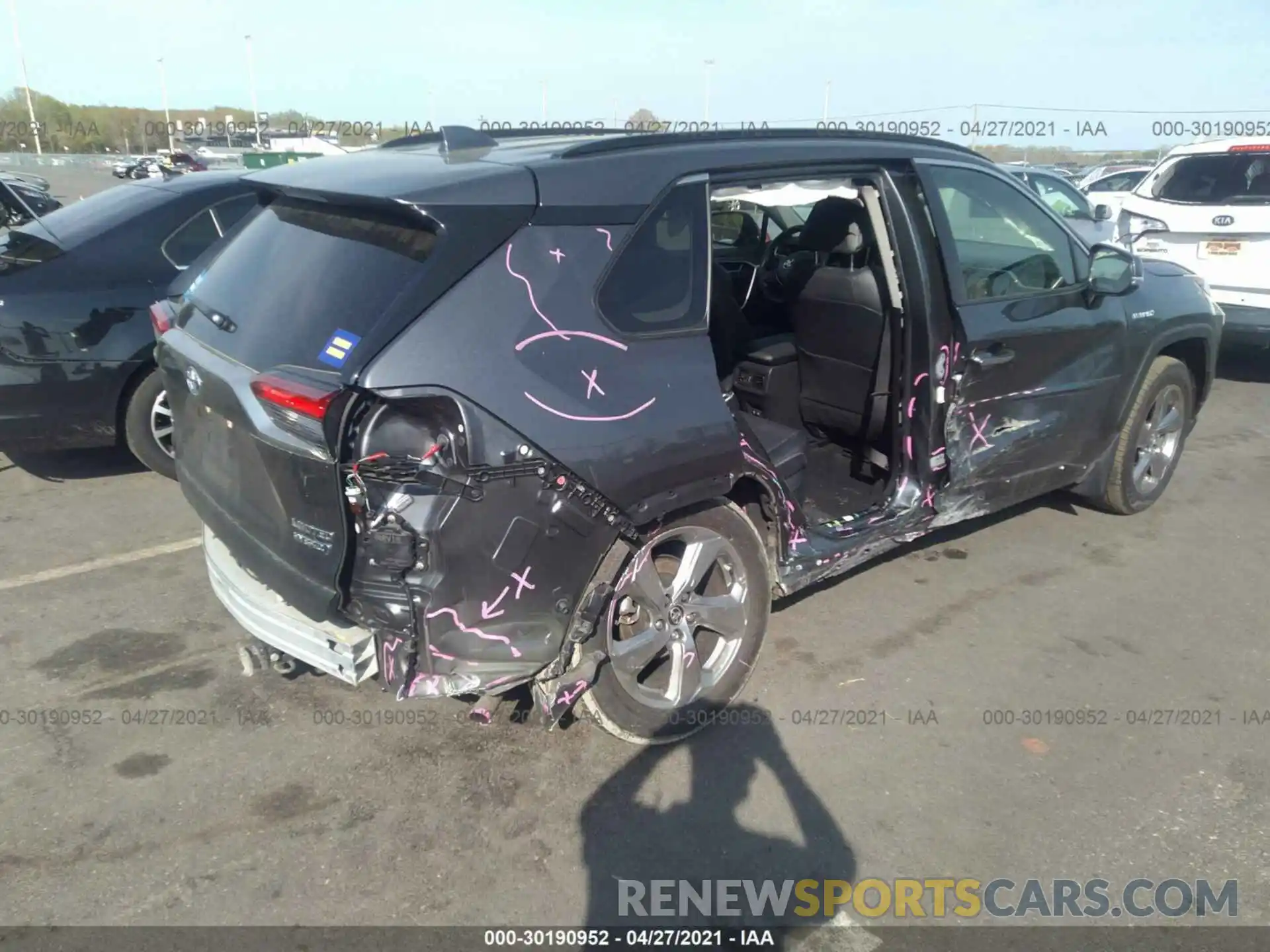 4 Photograph of a damaged car JTMDWRFV6KD007411 TOYOTA RAV4 2019