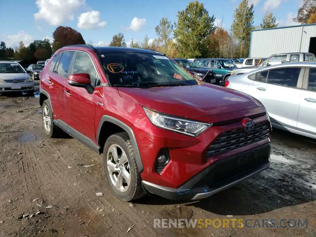 1 Photograph of a damaged car JTMDWRFV6KD500392 TOYOTA RAV4 2019