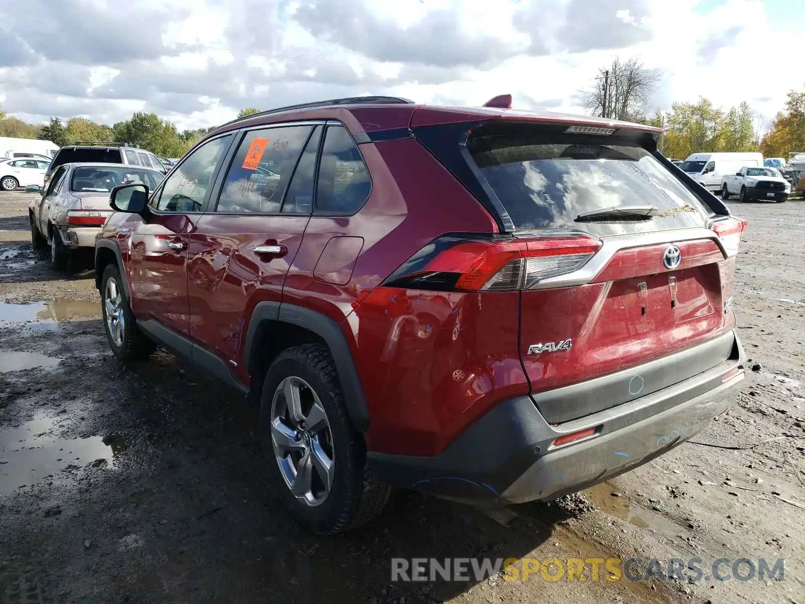 3 Фотография поврежденного автомобиля JTMDWRFV6KD500392 TOYOTA RAV4 2019