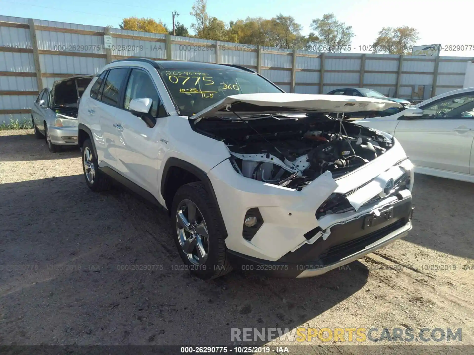 1 Photograph of a damaged car JTMDWRFV6KD501218 TOYOTA RAV4 2019