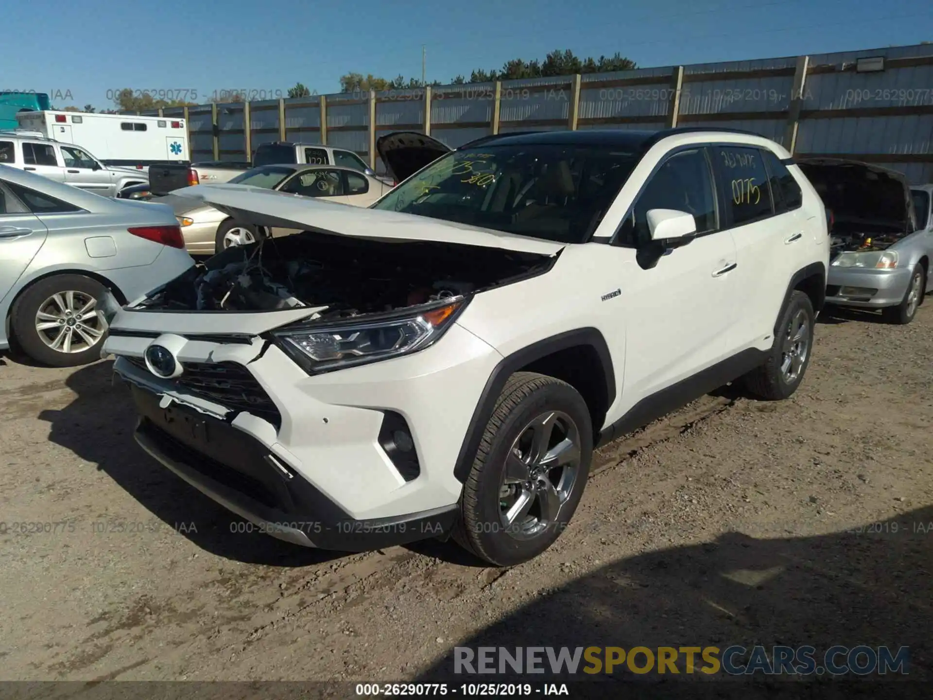 2 Фотография поврежденного автомобиля JTMDWRFV6KD501218 TOYOTA RAV4 2019