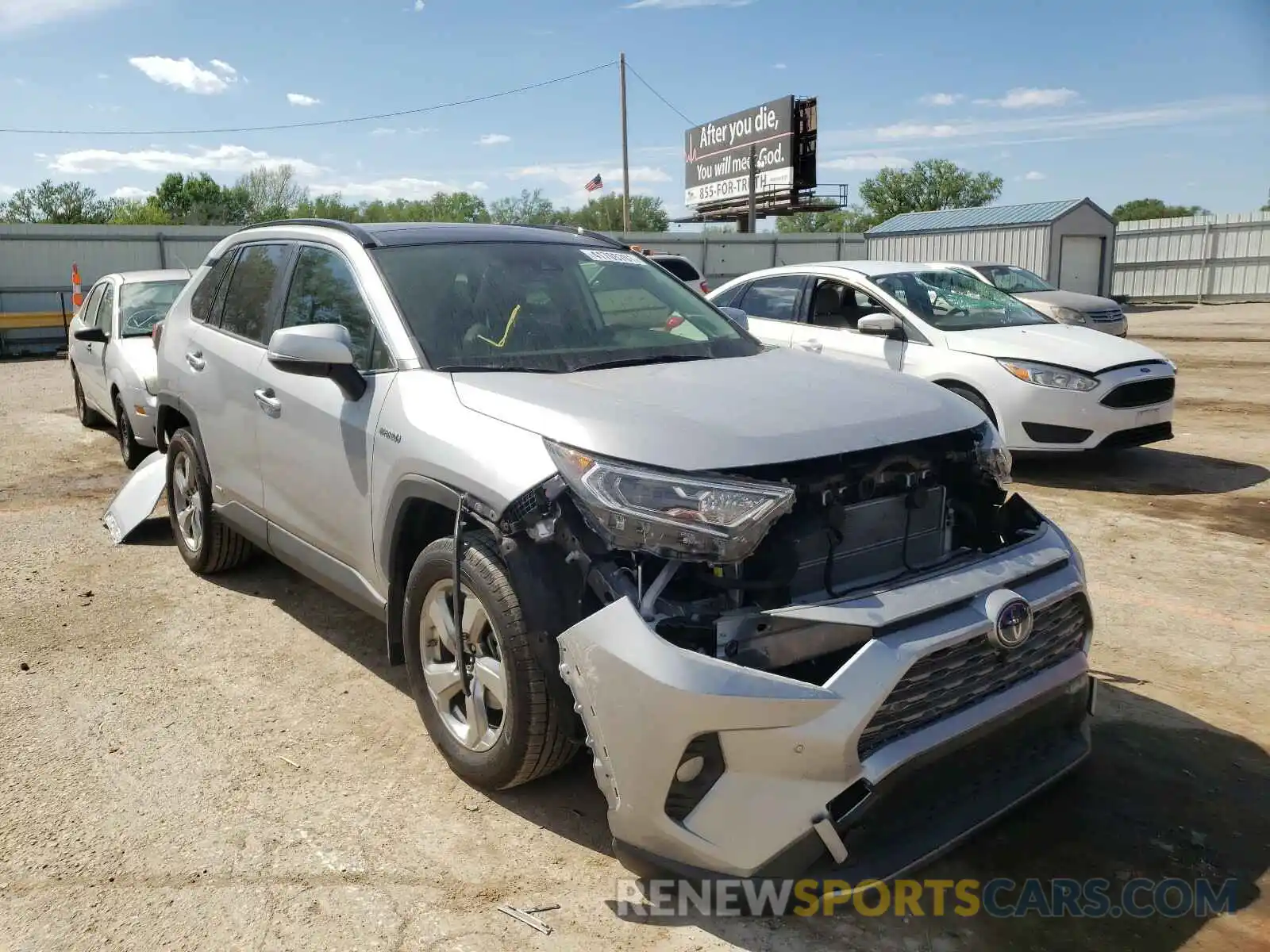 1 Photograph of a damaged car JTMDWRFV6KD509562 TOYOTA RAV4 2019