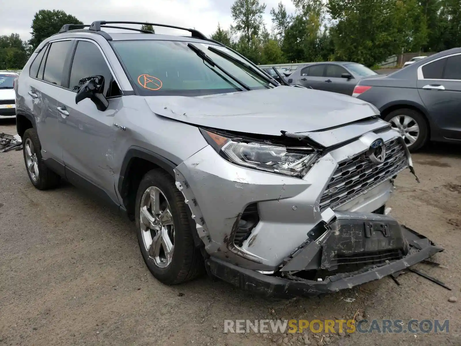 1 Photograph of a damaged car JTMDWRFV7KD002217 TOYOTA RAV4 2019