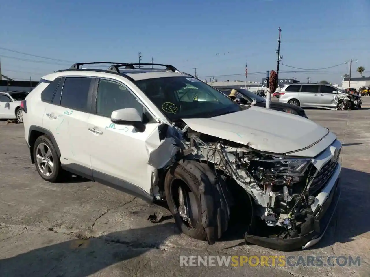 1 Photograph of a damaged car JTMDWRFV7KD035850 TOYOTA RAV4 2019