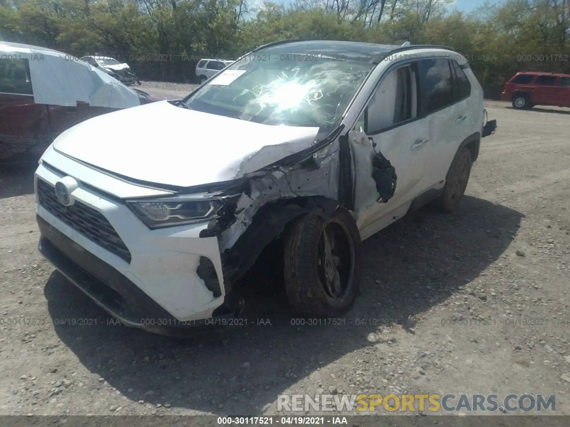 2 Photograph of a damaged car JTMDWRFV7KD504371 TOYOTA RAV4 2019