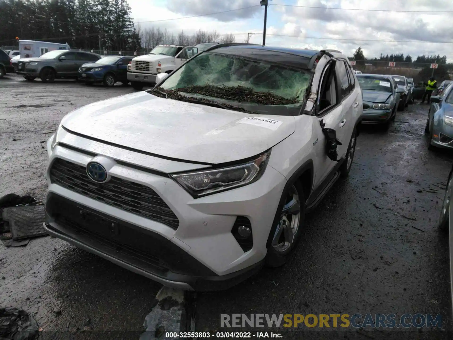 2 Фотография поврежденного автомобиля JTMDWRFV7KD507884 TOYOTA RAV4 2019