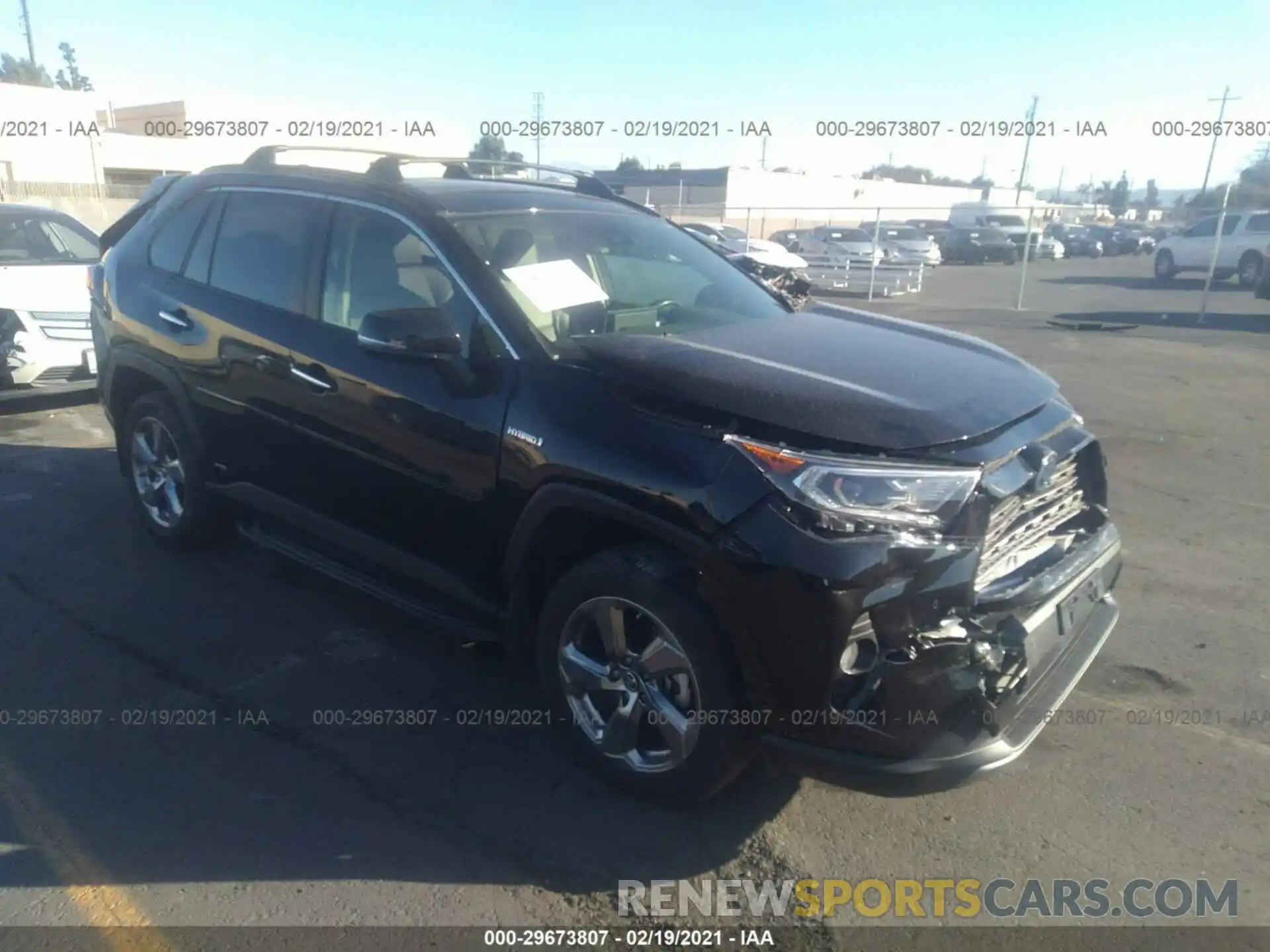 1 Photograph of a damaged car JTMDWRFV7KD517315 TOYOTA RAV4 2019