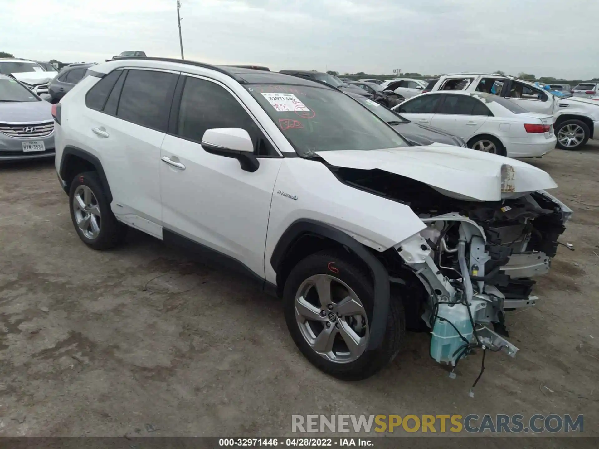 1 Photograph of a damaged car JTMDWRFV7KD522921 TOYOTA RAV4 2019