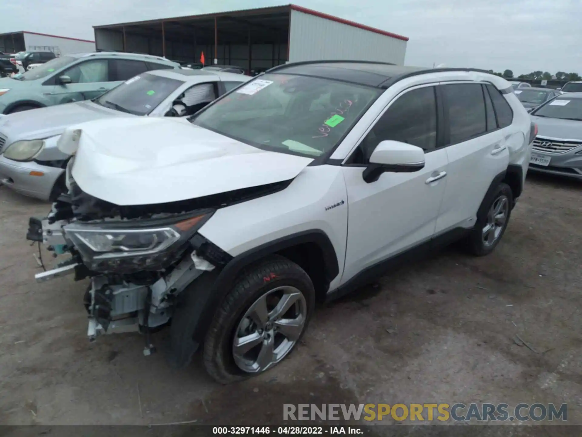 2 Фотография поврежденного автомобиля JTMDWRFV7KD522921 TOYOTA RAV4 2019