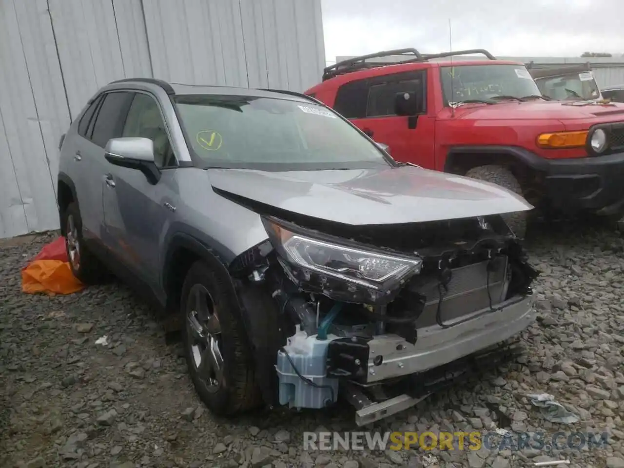 1 Photograph of a damaged car JTMDWRFV7KJ006303 TOYOTA RAV4 2019