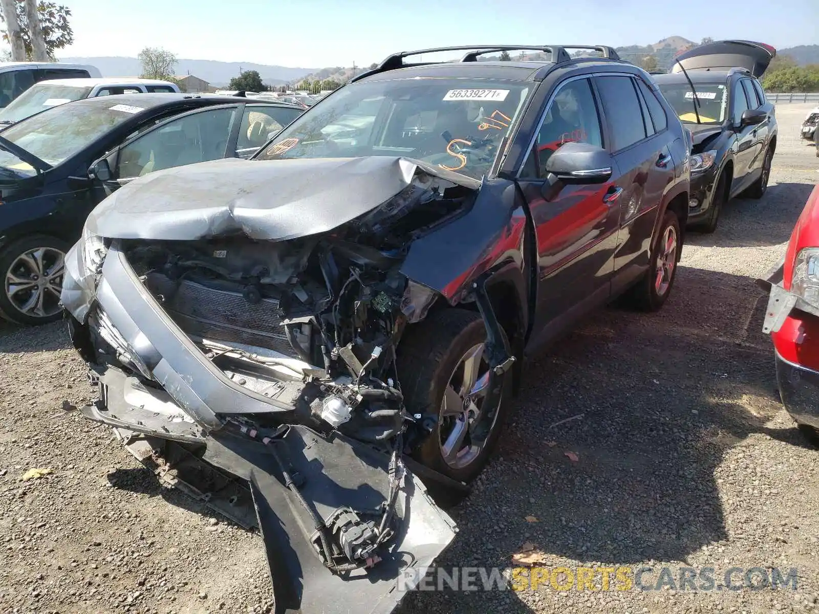 2 Photograph of a damaged car JTMDWRFV8KD504797 TOYOTA RAV4 2019