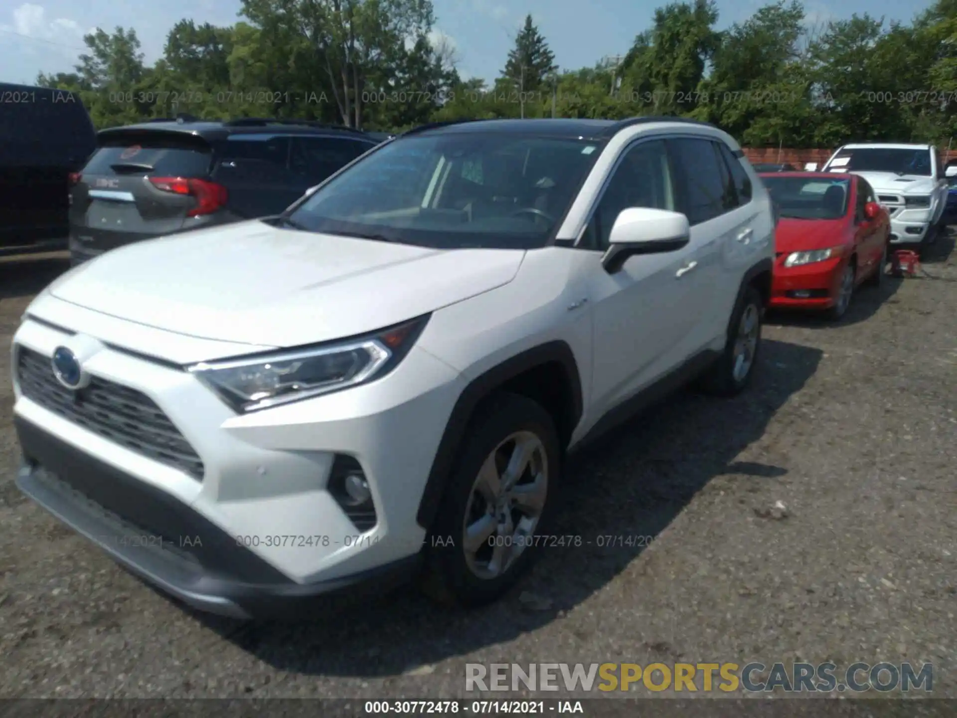 2 Фотография поврежденного автомобиля JTMDWRFV8KD509269 TOYOTA RAV4 2019