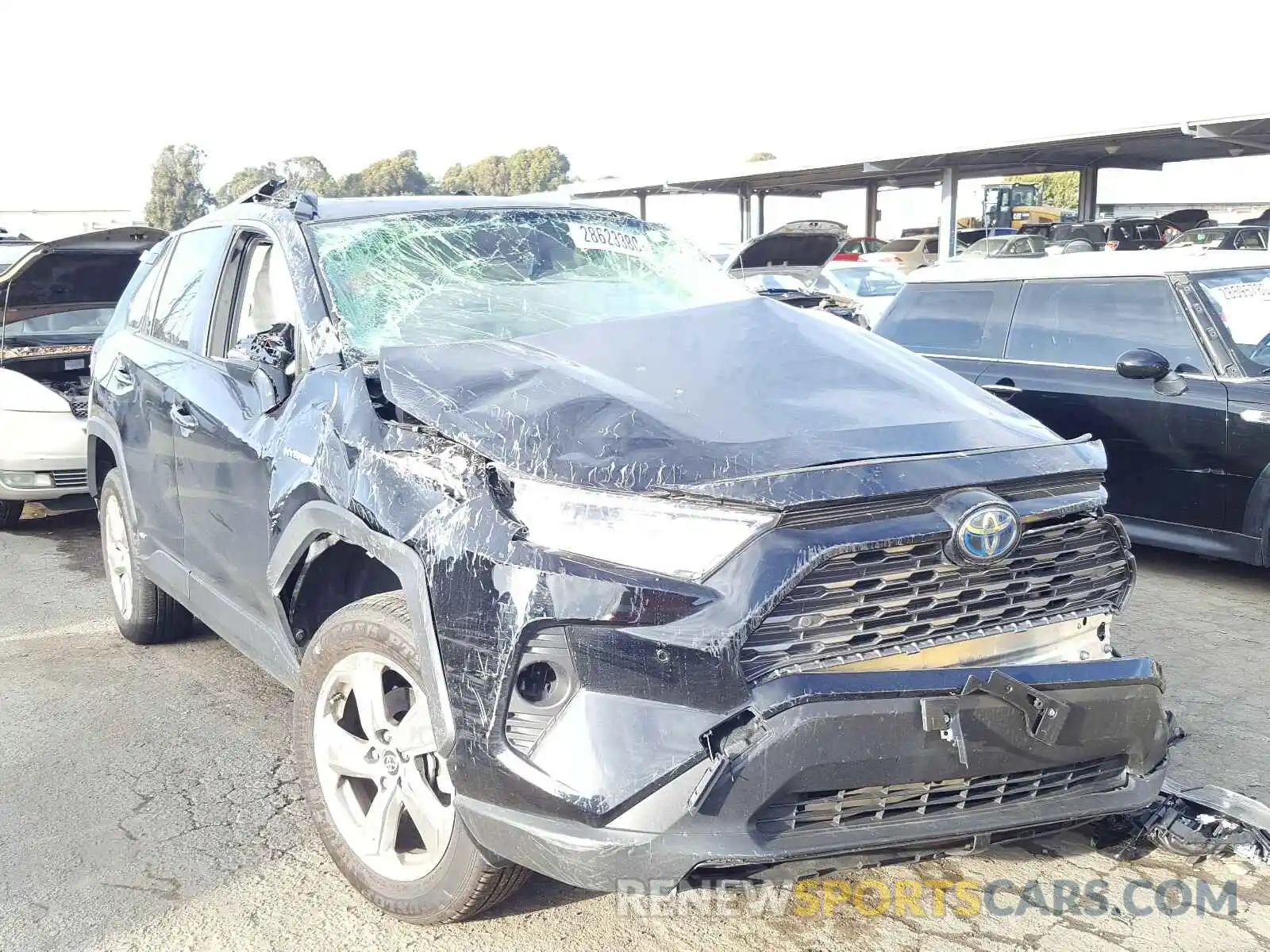 1 Photograph of a damaged car JTMDWRFV9KD027460 TOYOTA RAV4 2019