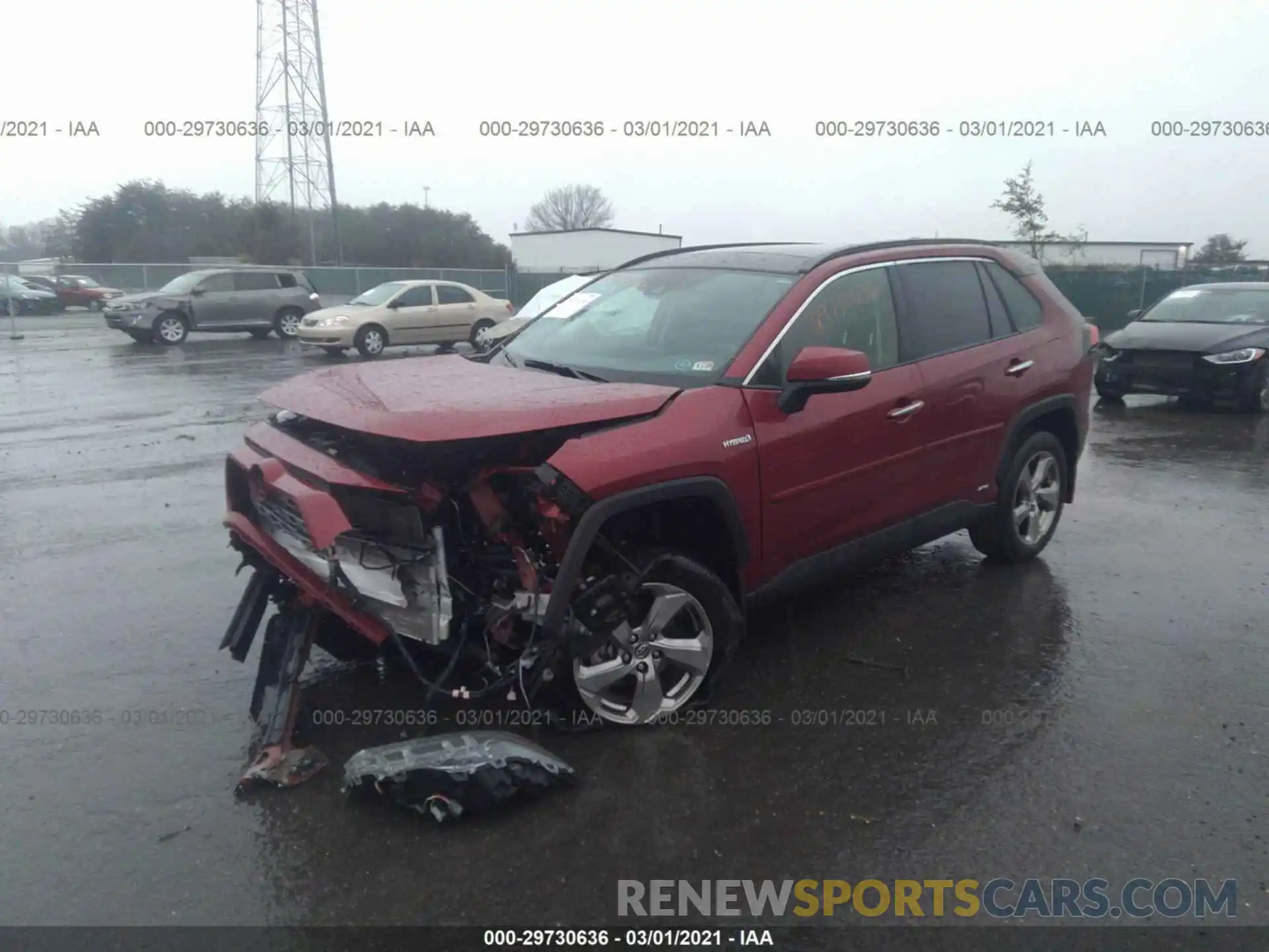 2 Photograph of a damaged car JTMDWRFV9KD500838 TOYOTA RAV4 2019