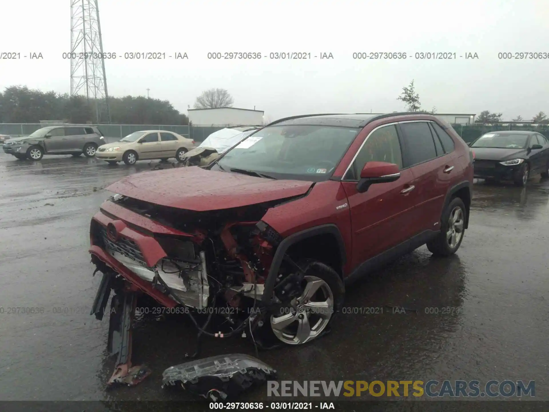 6 Фотография поврежденного автомобиля JTMDWRFV9KD500838 TOYOTA RAV4 2019