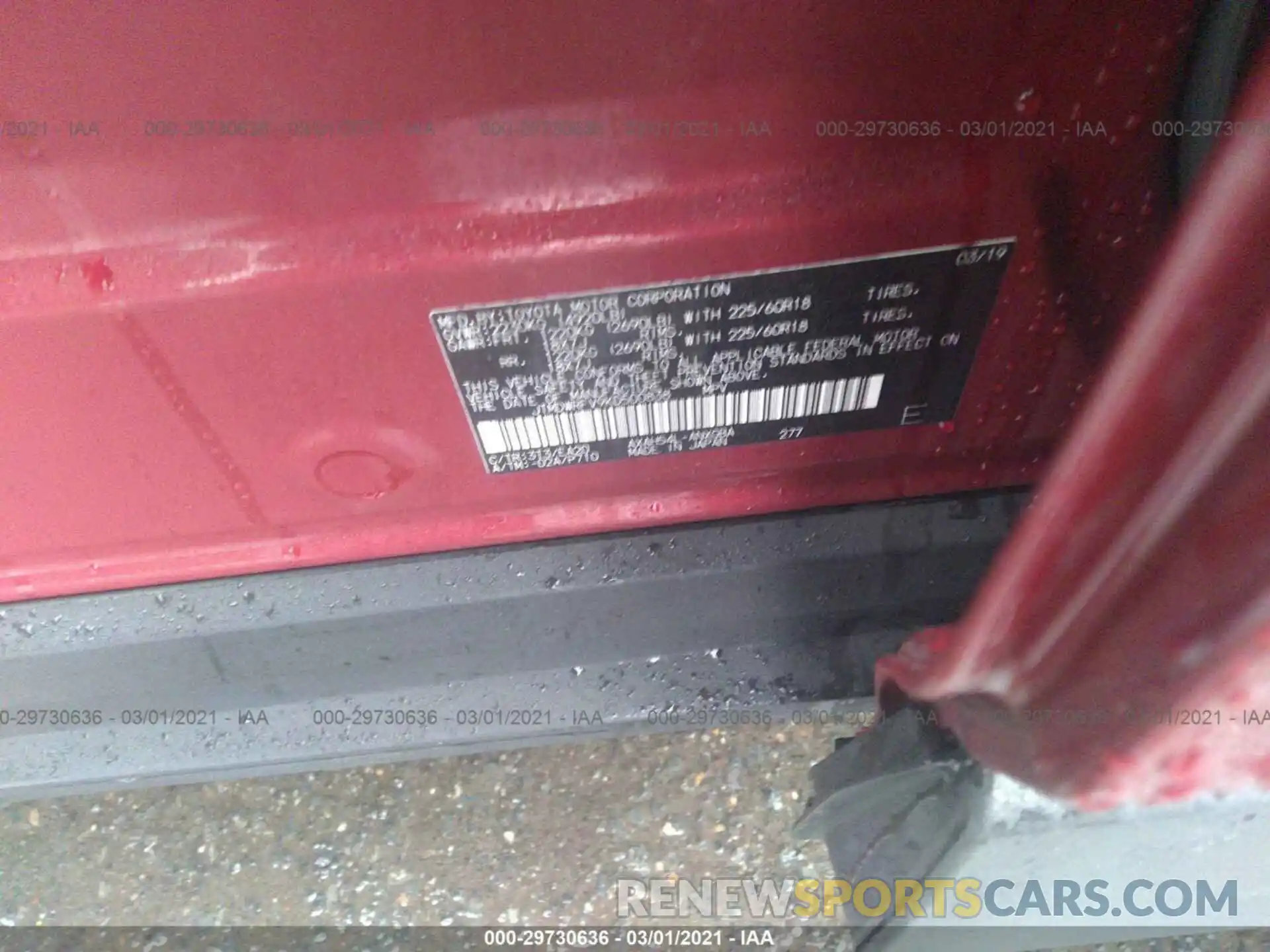 9 Photograph of a damaged car JTMDWRFV9KD500838 TOYOTA RAV4 2019