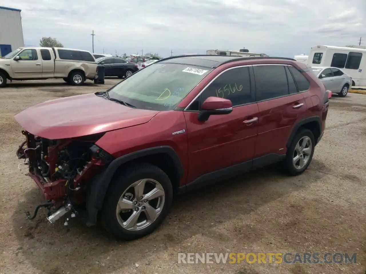 2 Фотография поврежденного автомобиля JTMDWRFV9KD501133 TOYOTA RAV4 2019